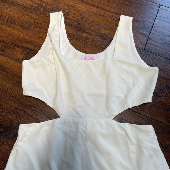 Women’s Pink Lily Marvelous Dance Cutout MIDI Dress - Picture 3 of 9